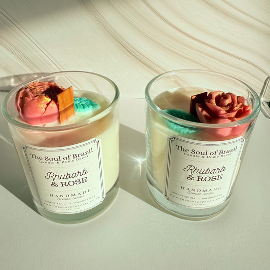 Candle Rhubard & Rose