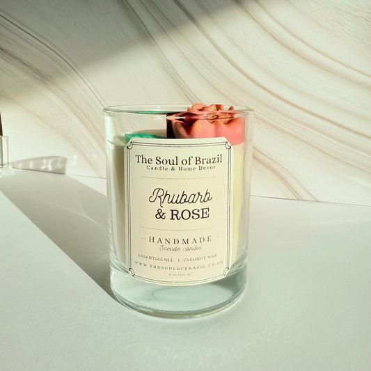 Candle Rhubard & Rose