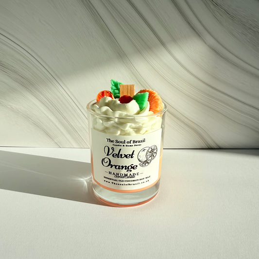 Candle velvet Orange