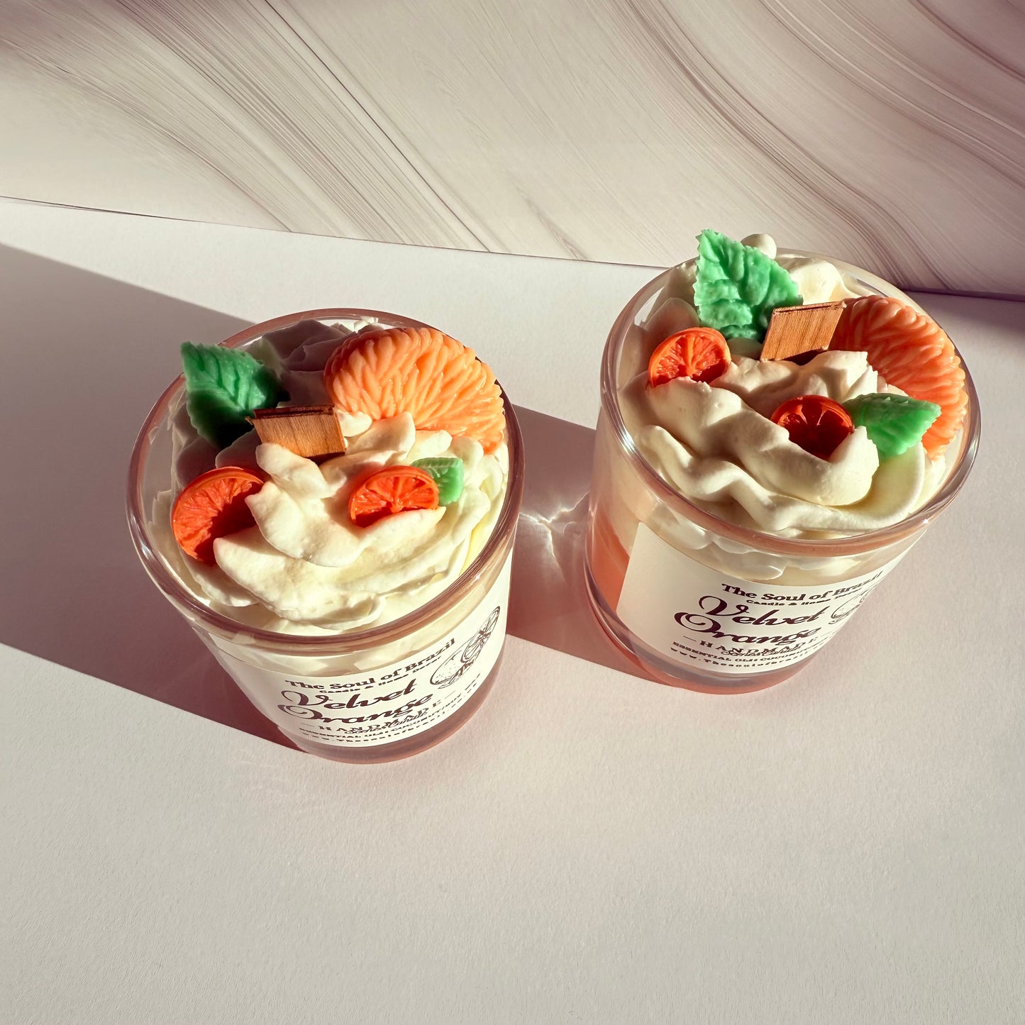 Candle velvet Orange