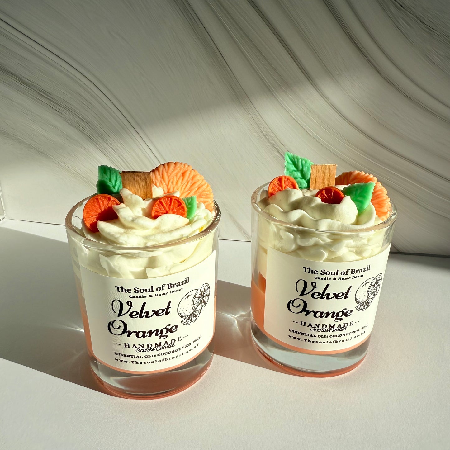 Candle velvet Orange
