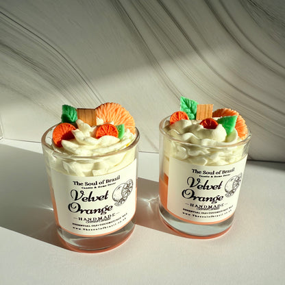 Candle velvet Orange