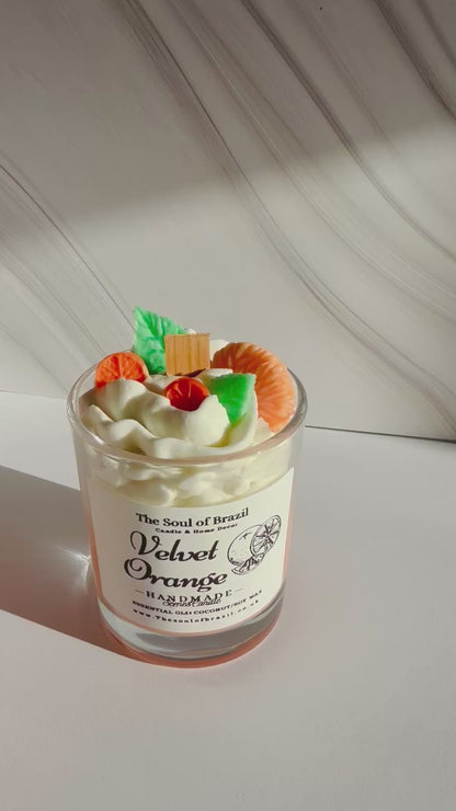 Candle velvet Orange